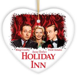 OrnamentallyYou - Holiday Inn Christmas Ornament 1942 Classic Movie Gift and Tree Decor Heart - Multi-colored