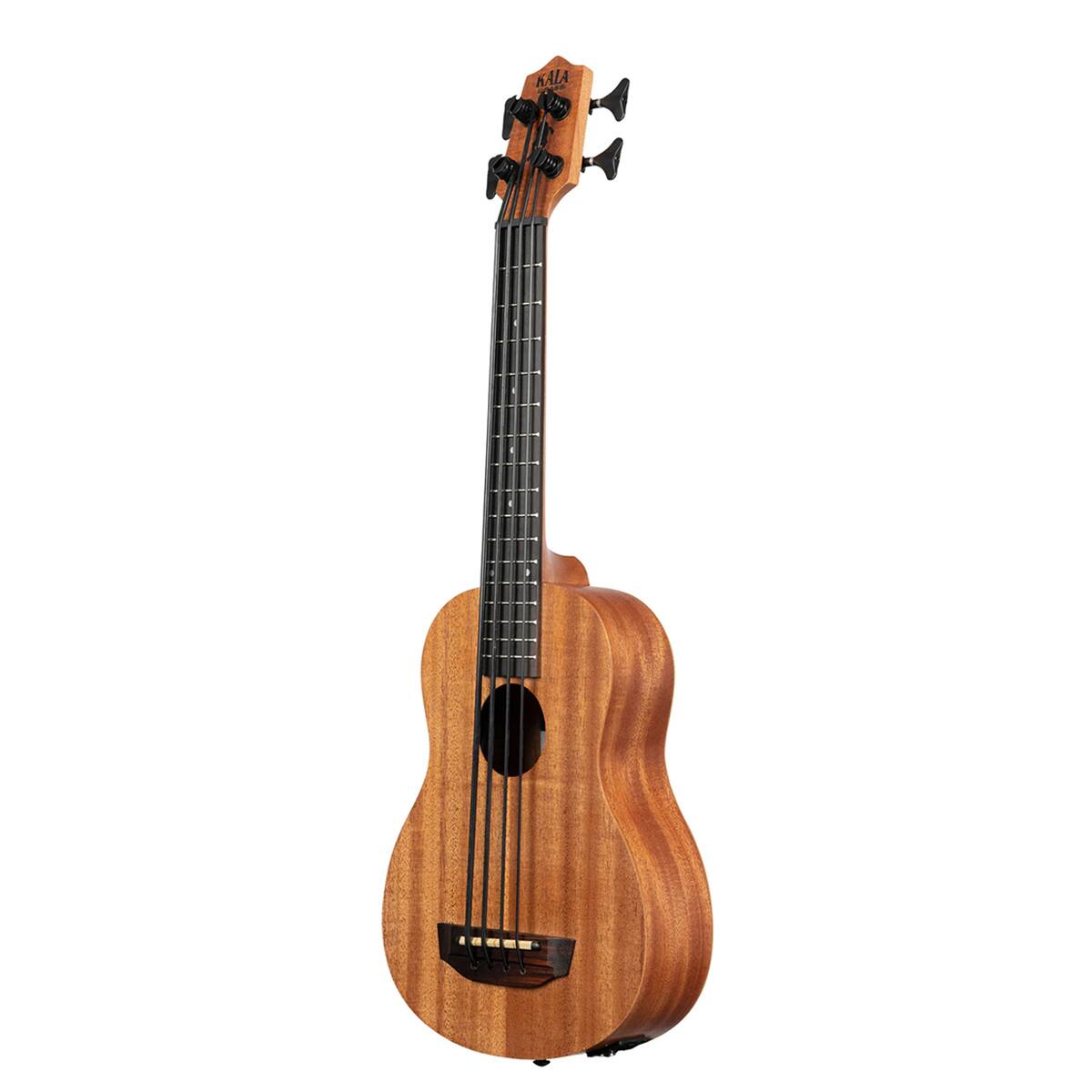 Alt View 3. Kala - Kala U-BASS Nomad Acoustic Electric Bass Guitar, Natural.