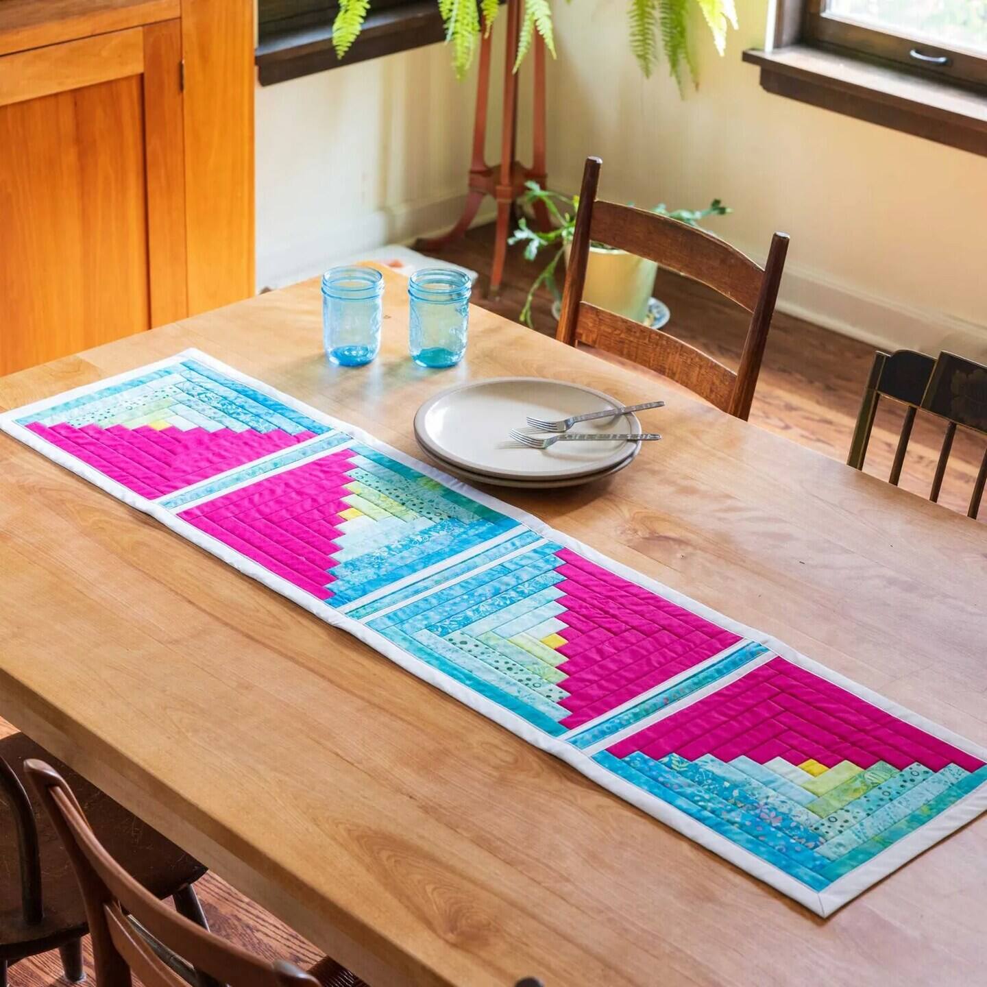 Alt View 1. AccuQuilt - Northwoods Table Runner/Topper Quilt-As-You-Go Kit (4/pk).