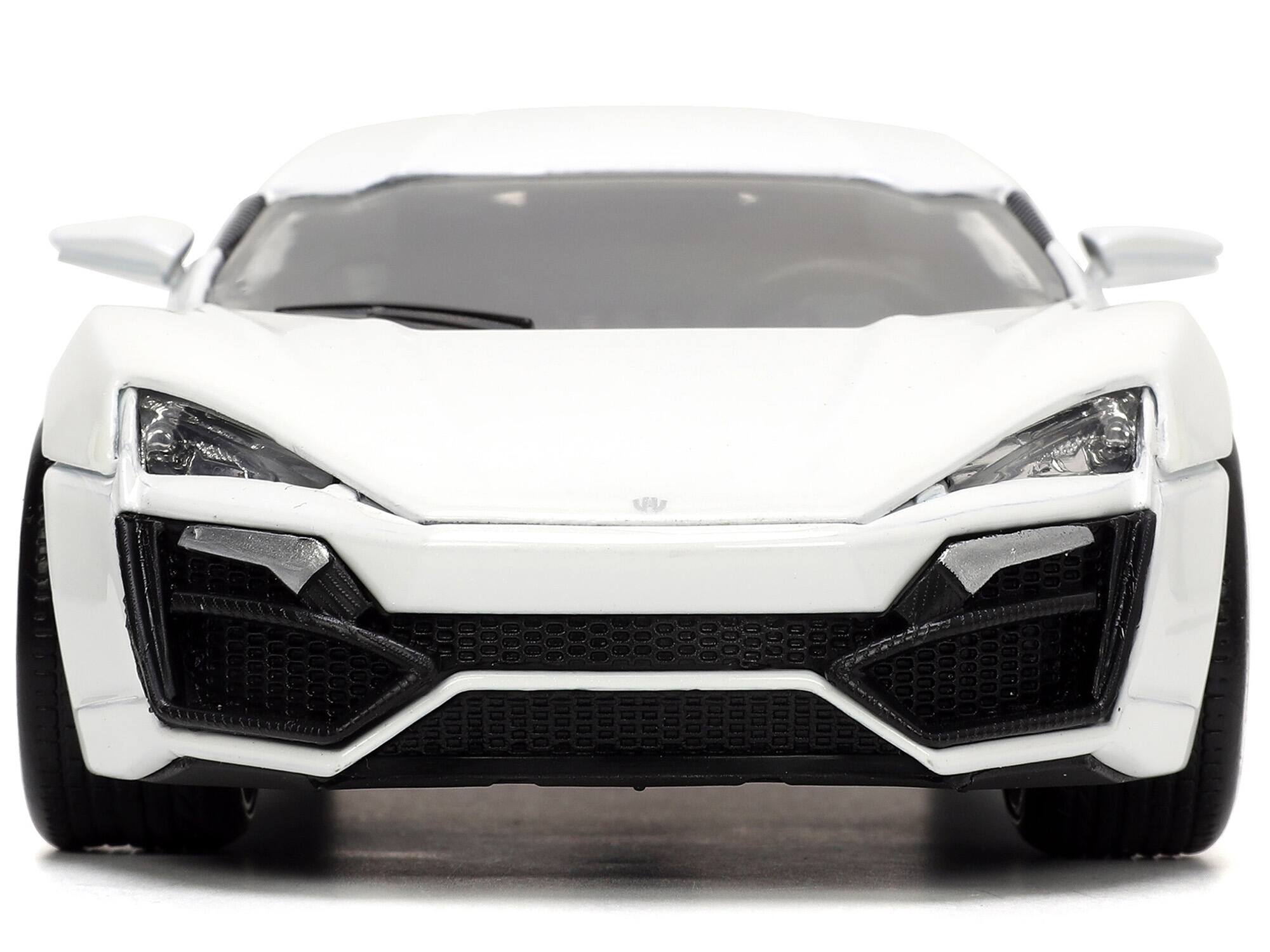 Alt View 4. Jada - Lykan Hypersport White with Bronze Metallic Rear Spoiler "HKS" "Hyper-Spec" Series 1/24 Diecast Model Car by Jada - Multicolor.