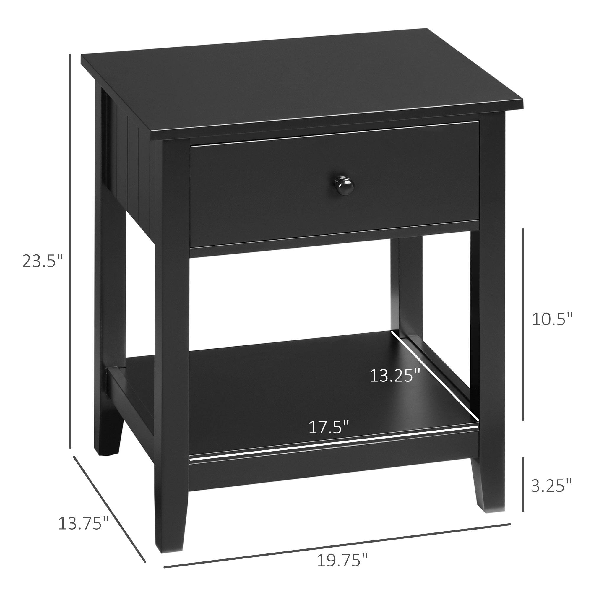 Width: 23.5"
Depth: 19.75"
Height: 10.5"
Shelf height: 13.75"
Shelf width: 17.5"
Shelf depth: 13.25"
Leg height: 3.25"