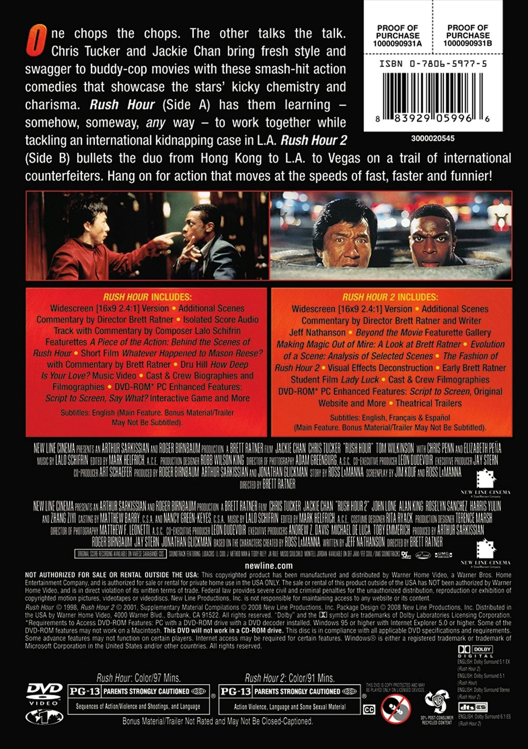 Angle. Rush Hour/Rush Hour 2 (DVD New Box Art) [DVD].