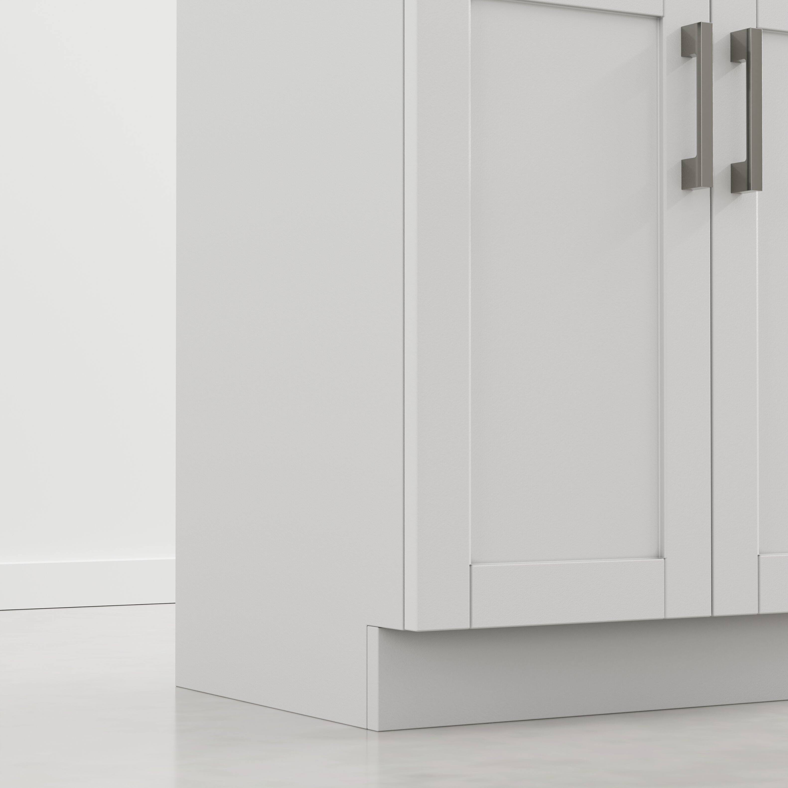 Alt View 5. Simpli Home - Hennessy 24 inch Wide Utility Sink and Laundry Cabinet, Glacier White - Glacier White.