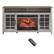 Front. Mondawe - 60" Electric Fireplace Entertainment Center With Door Sensor - Oak.
