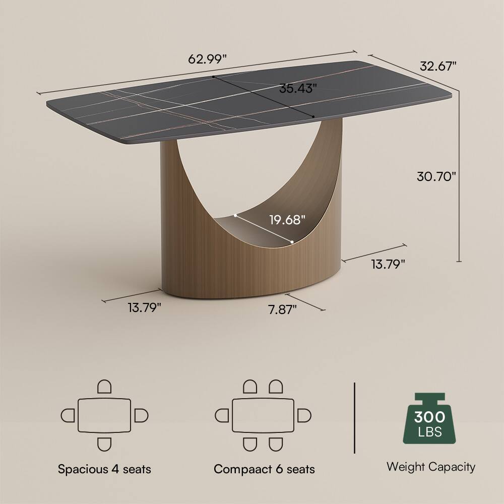 62.99" 32.67" 35.43" 30.70" 19.68" 13.79" 13.79" 7.87" 300 LBS Spacious 4 seats Compact 6 seats Weight Capacity