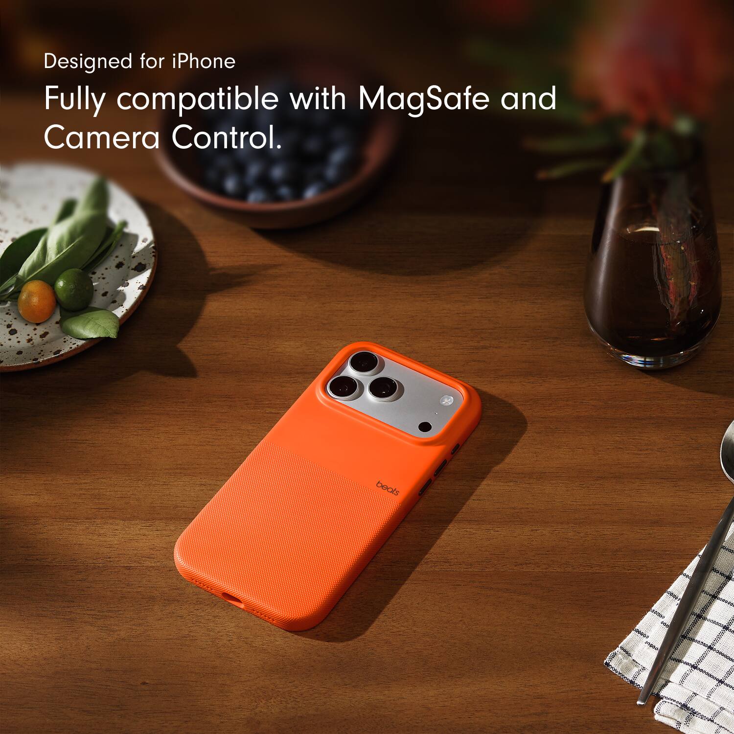 Designed for iPhone  
Fully compatible with MagSafe and Camera Control.