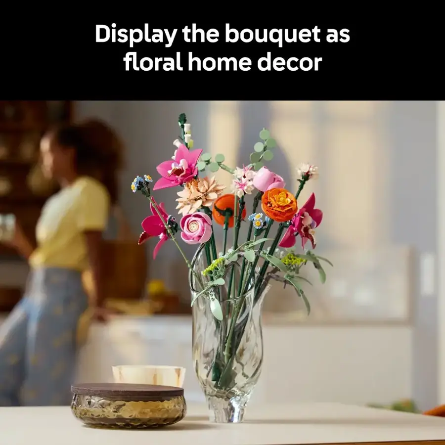 Display the bouquet as floral home decor.