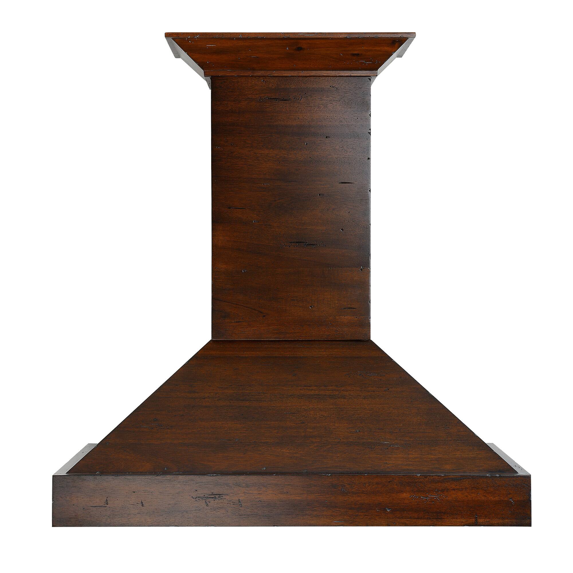 Alt View 11. ZLINE - ZLINE 30 in. Ducted Wooden Wall Mount Range Hood in Walnut with Remote Motor - Walnut.