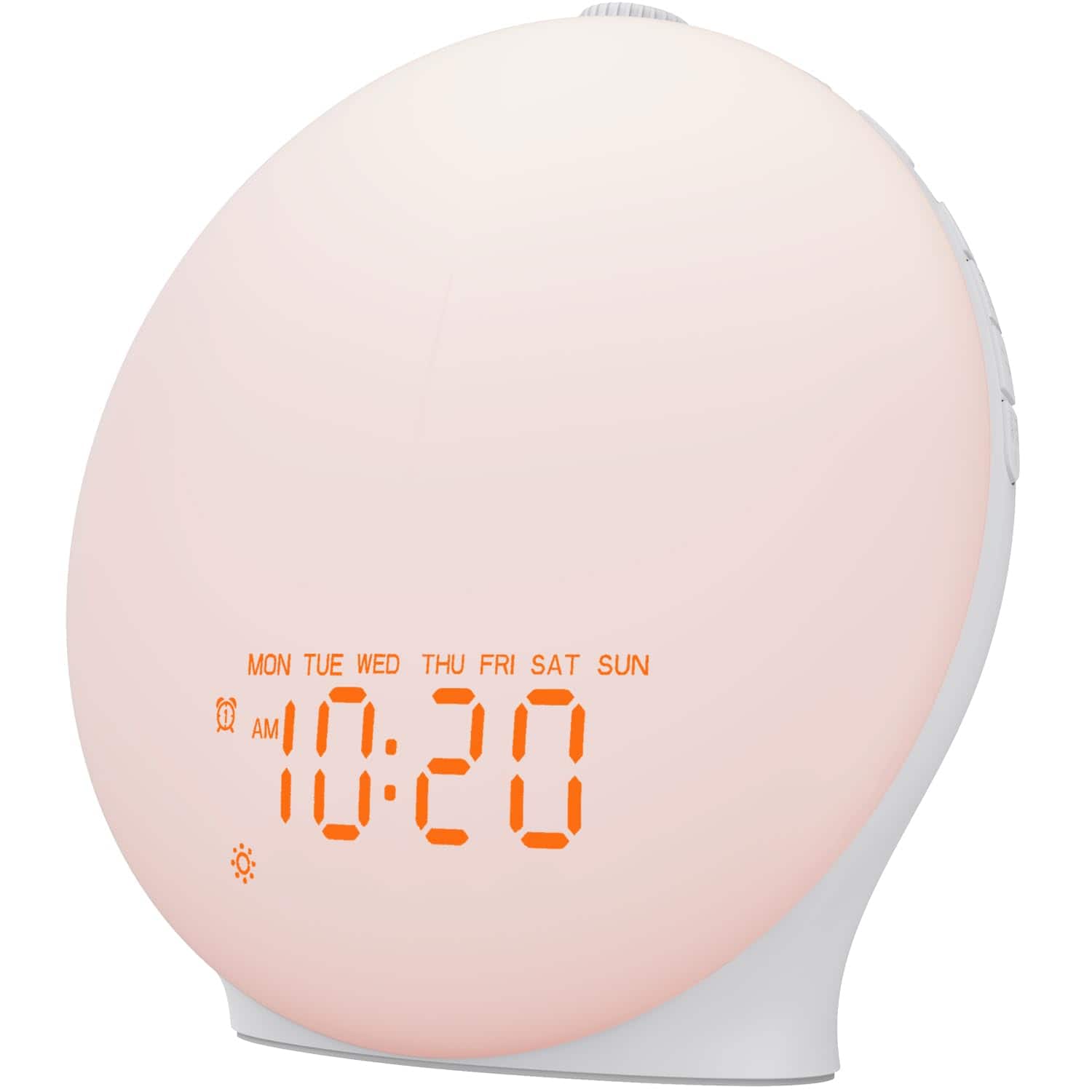 Dazzed Corner - Sunrise Alarm Clock, Bluetooth Speaker Wake Up Light Alarm Clock - White