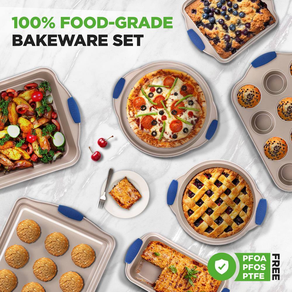100% FOOD-GRADE BAKEWARE SET

PFOA PTFE PFOS FREE
