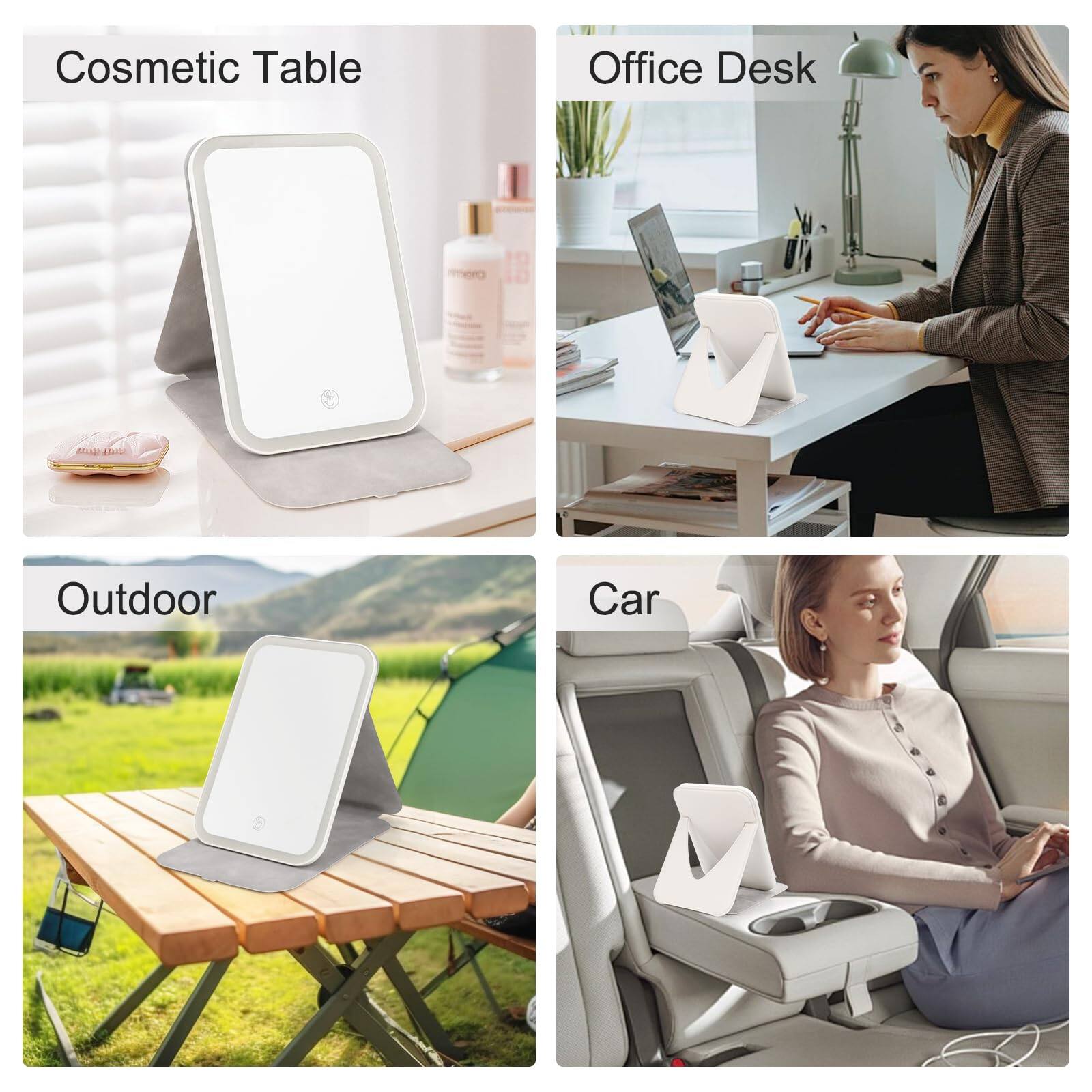 Cosmetic Table  
Office Desk  
Outdoor  
Car