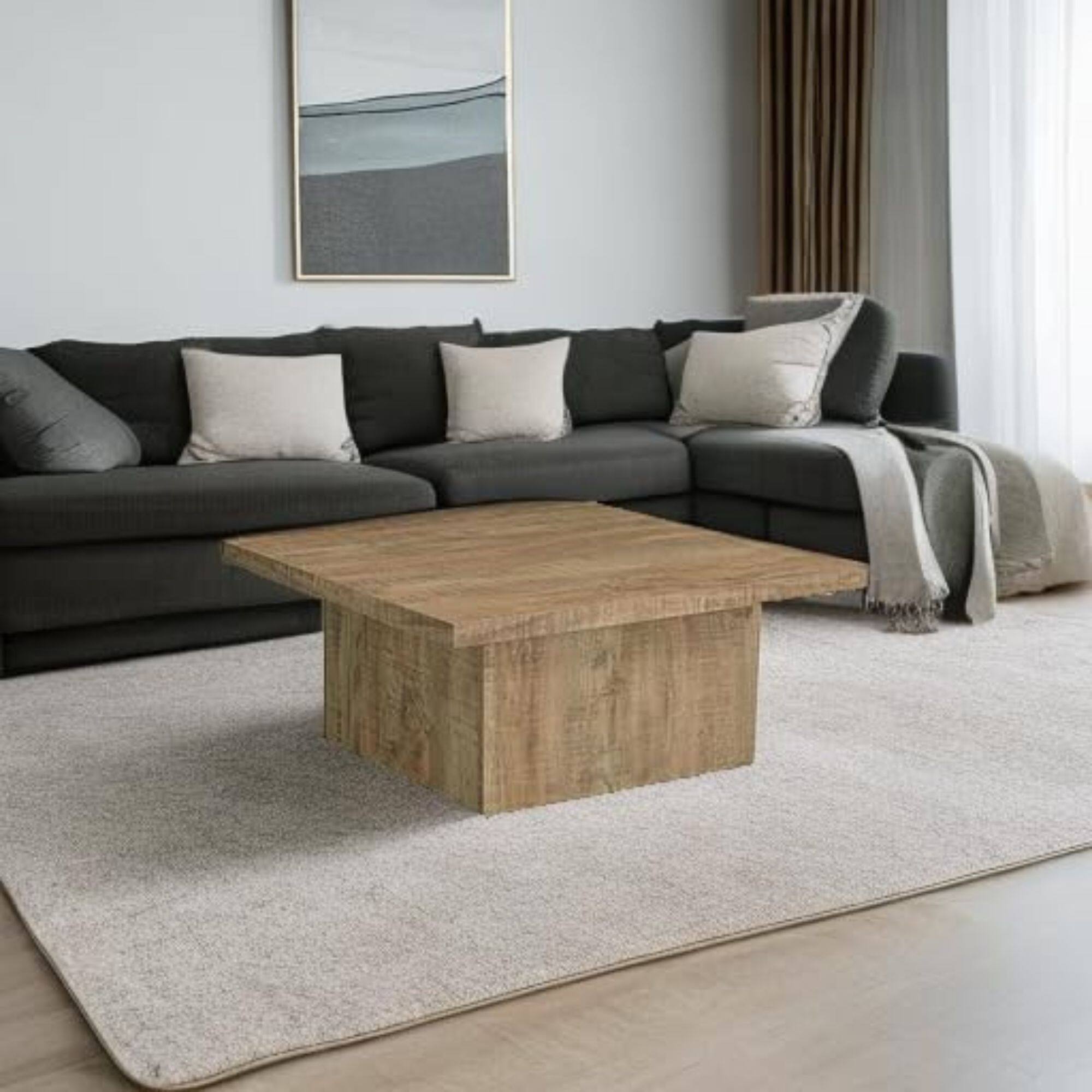 Alt View 10. Coaster Co. of America - Devar Square Engineered Wood Coffee Table Mango Brown - Green.