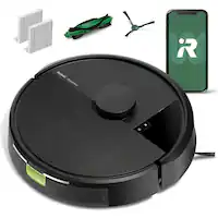 iRobot - Roomba 105 Vacuum - Easy-to-Use, Intense Power-Lifting Suction, LiDAR Navigation, Multi-Surface Cleaning, Self-Charging - Black - Front_Zoom