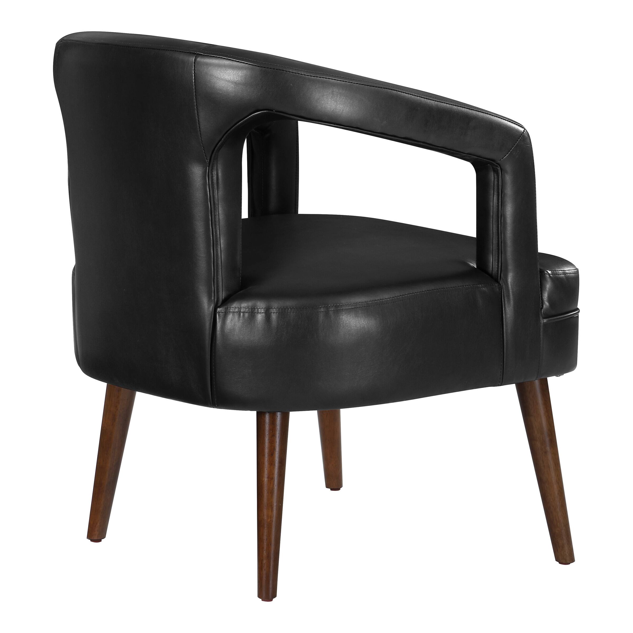 Alt View 12. OSP Home Furnishings - Mason Accent Reception Chair - Black.
