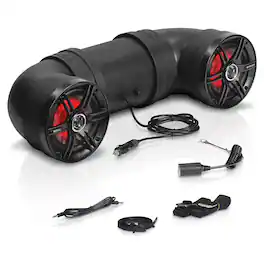 SoundStorm - BTB6L 6.5" 450W Bluetooth Amplified Marine UTV ATV Speaker System - Black