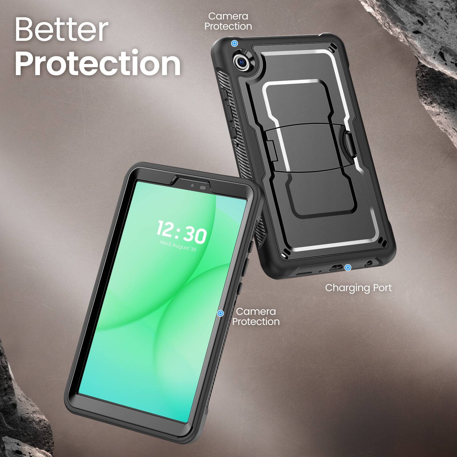 Better Protection

12:30 Wed, August 30

Camera Protection

Charging Port