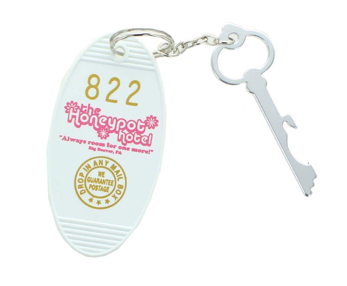 Crowded Coop - Retro Motel Key Fob - Honeypot Hotel - White price history on PriceWatchPro
