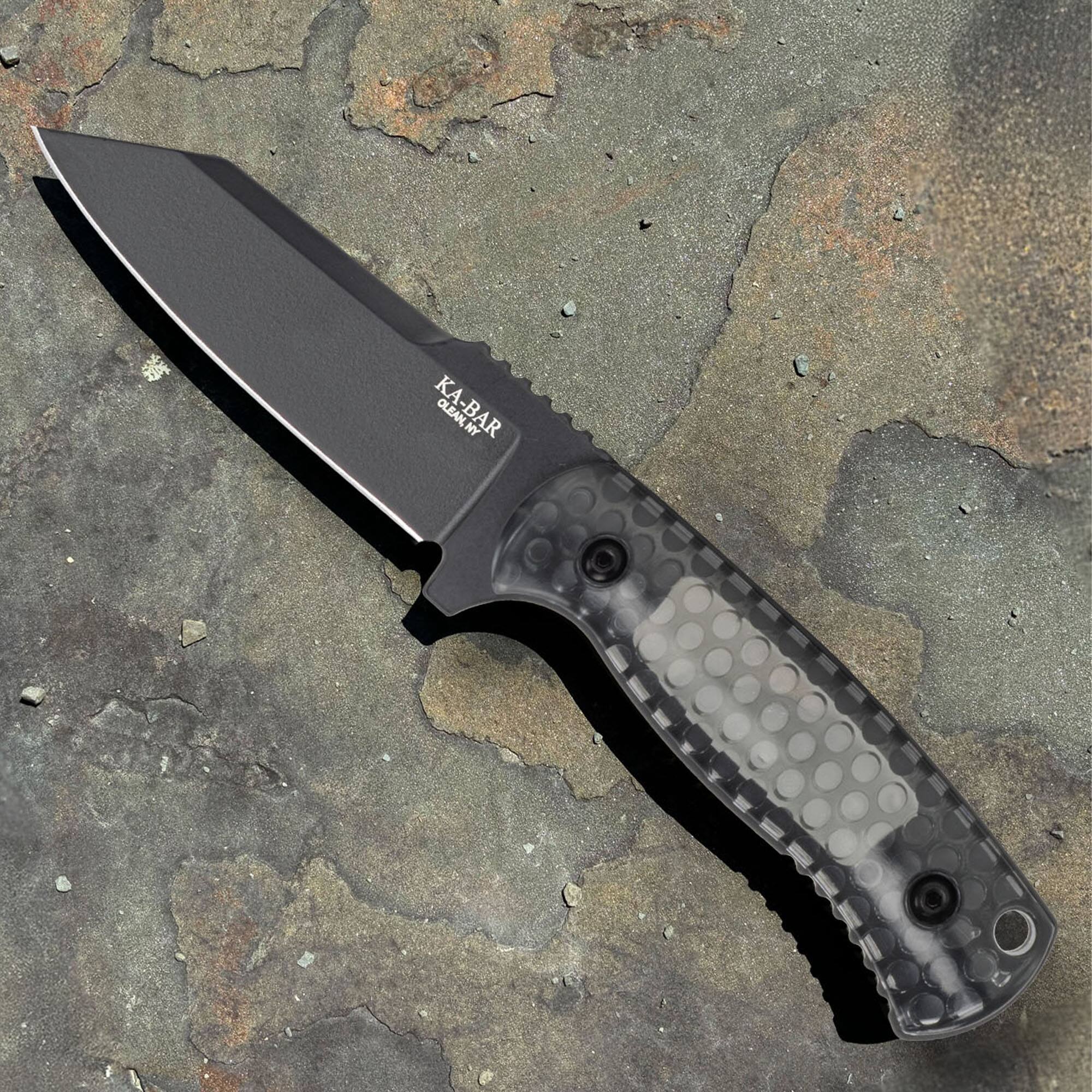 Alt View 3. KA-BAR - KA-BAR George Cool Name Reverse Tanto, 4.625" blade, 1095 Cro-Van Steel.