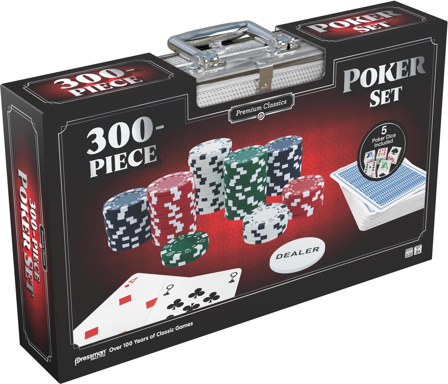 PopMarket - Pressman Premium Classics: Classics Professional 300-Piece Poker Set - GAMES (MISC) - Multicolor price history on PriceWatchPro