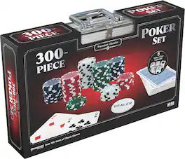 PopMarket - Pressman Premium Classics: Classics Professional 300-Piece Poker Set - GAMES (MISC) - Multicolor