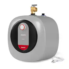 Fogatti - 2.5 Gallon 1440W Electric Mini Tank Water Heater, Wall/Floor Mount - Gray