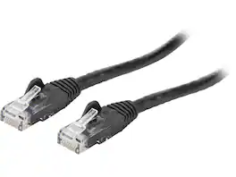 StarTech.com - StarTech N6PATCH20BK Cat6 20ft Black Ethernet Cable – Snagless RJ45