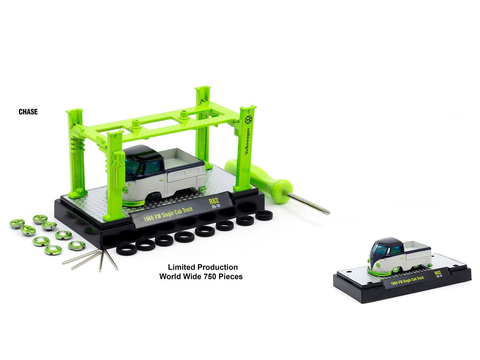 CHASE Volkswagen Cab Truck 1960 VW Single Cab Truck R82 25-16 Limited Production World Wide 750 Pieces