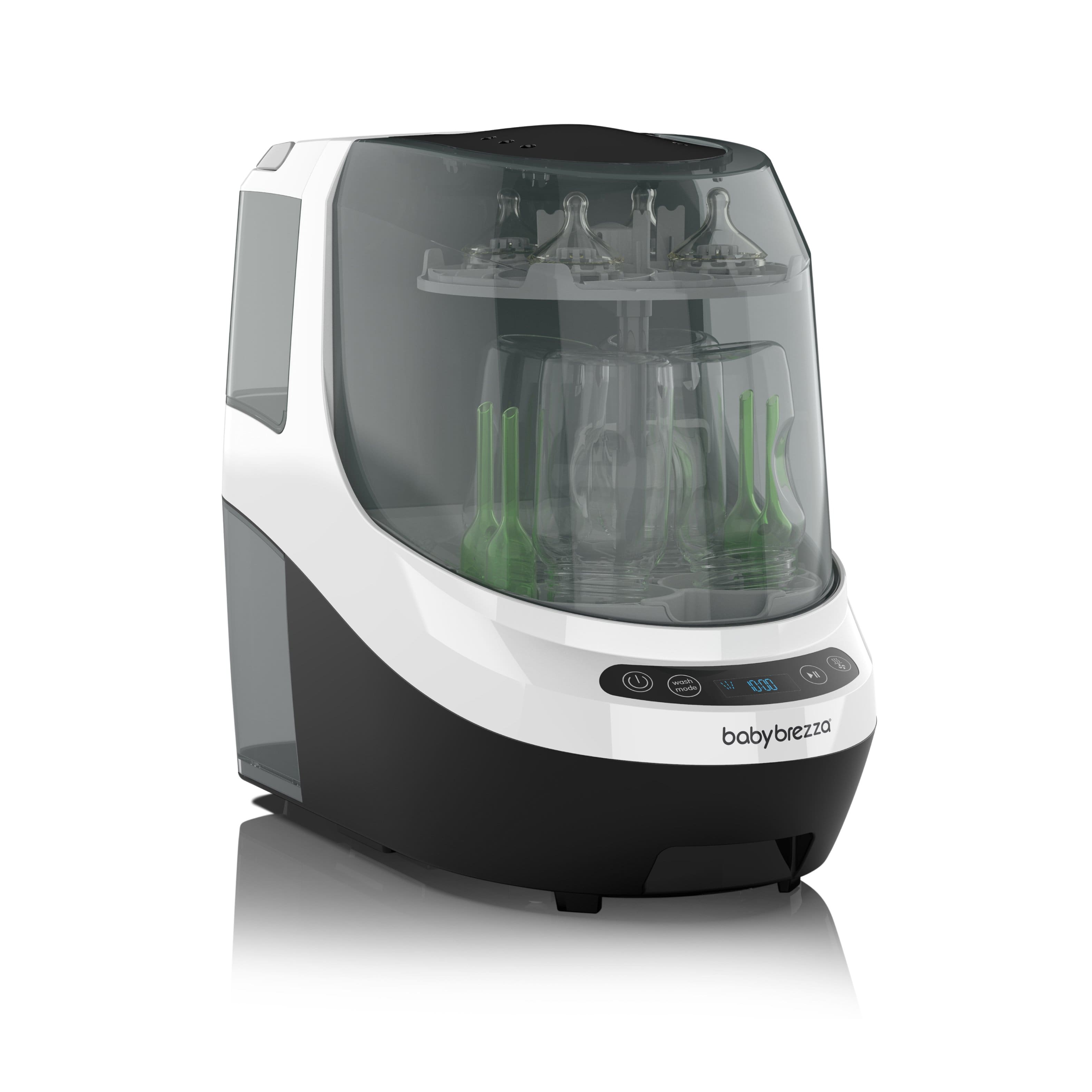 Front. Baby Brezza - Bottle Washer Pro - white.