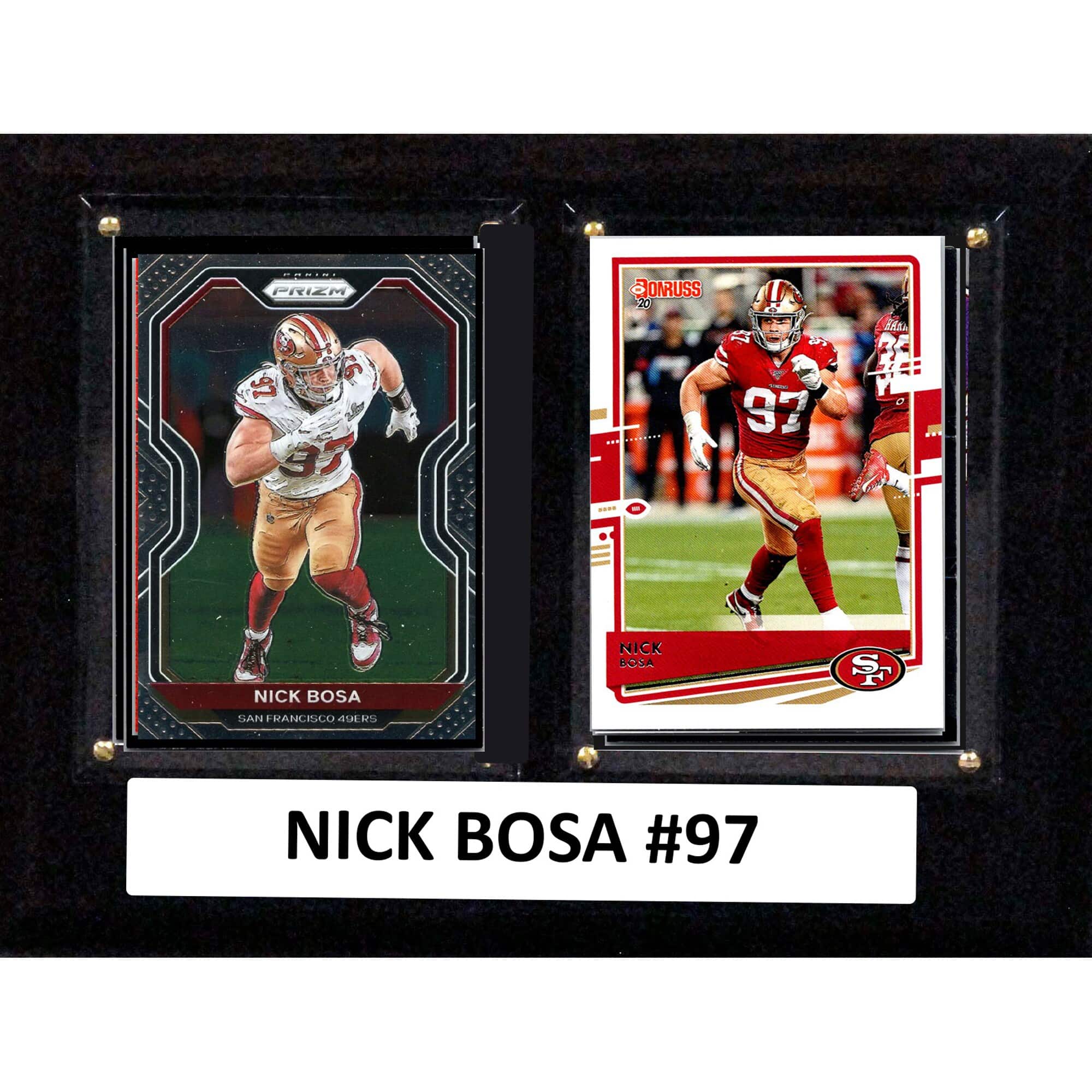"C&I Collectibles - Nick Bosa San Francisco 49ers 6"" x 8"" Trading Card Plaque - Multicolor" price history on PriceWatchPro