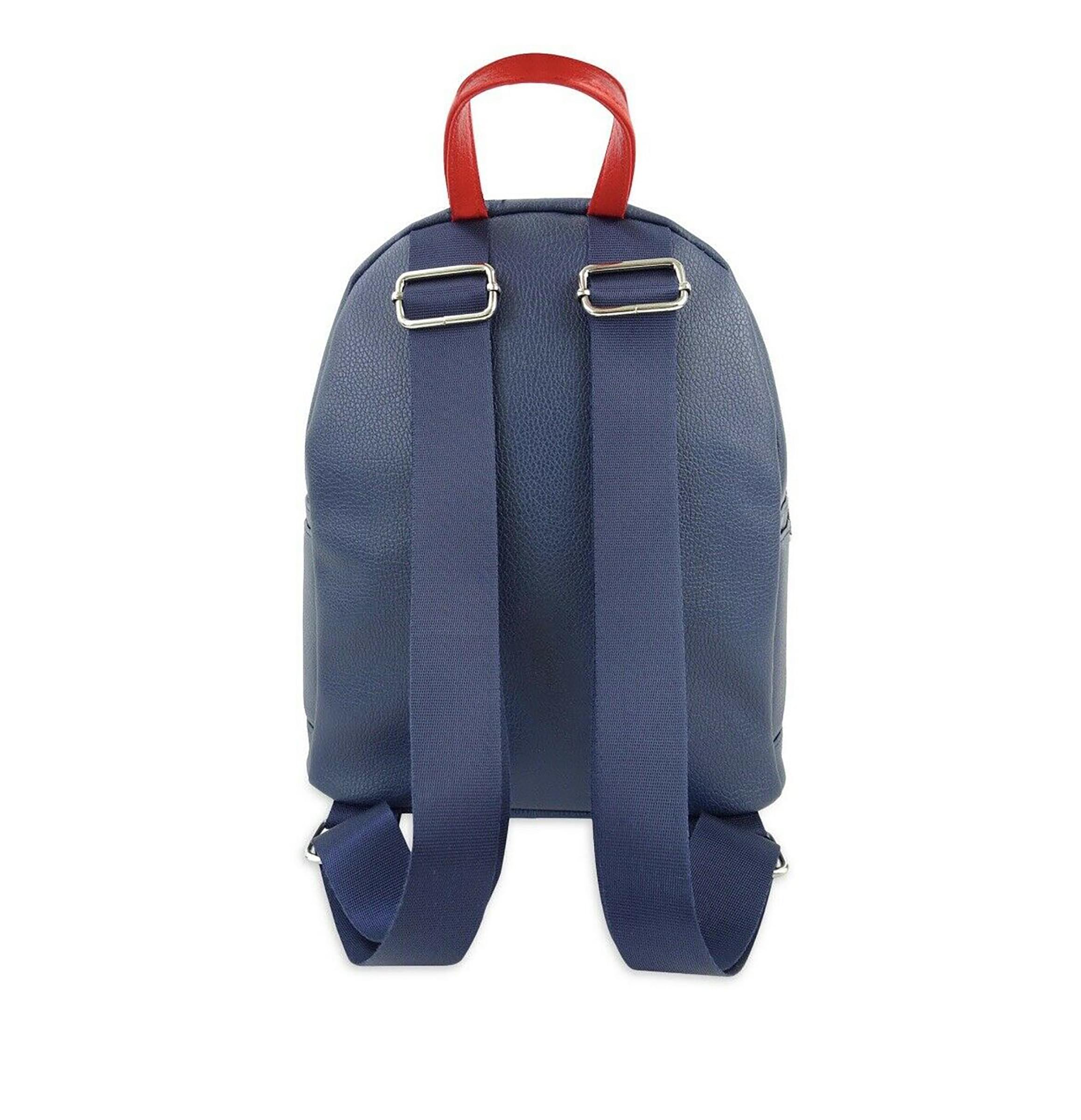 Alt View 1. Marvel - Marvel Captain America Bear 10 Inch Pleather Backpack w/ Coin Purse - Blue.