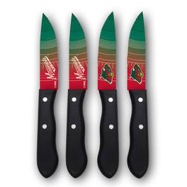 Woodrow - Minnesota Wild 4-Piece Stainless Steel Steak Knife Set - Multicolor