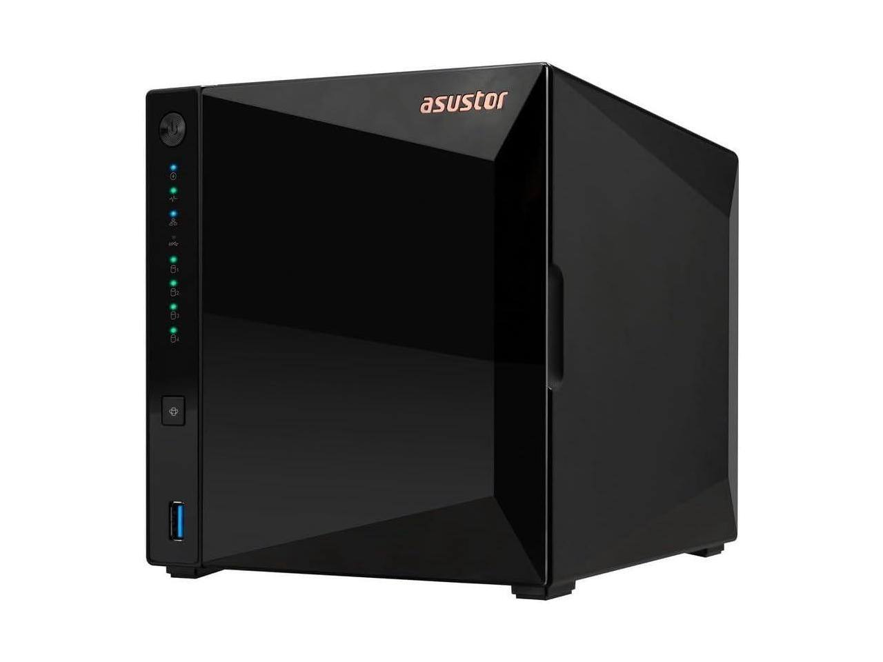 Front. Asustor - Asustor AS3304T v2 Drivestor 4 Pro Gen2 4 Bay NAS, Quad-Core 1.7GHz CPU, 2.5GbE Port, 2GB DDR4 (Diskless).