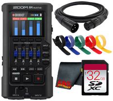 ZOOM R4 MultiTrak
00:00:07
1 2 48V A 3 B 4
1 TRACK 2 3 EFFECT INPUT QQQ RHYTHM 4 OPTION
INPUT A UNDO - BOUNCE
7 MIC INPUT B
GAVE ELECTRONICS
32 GB Sp XC