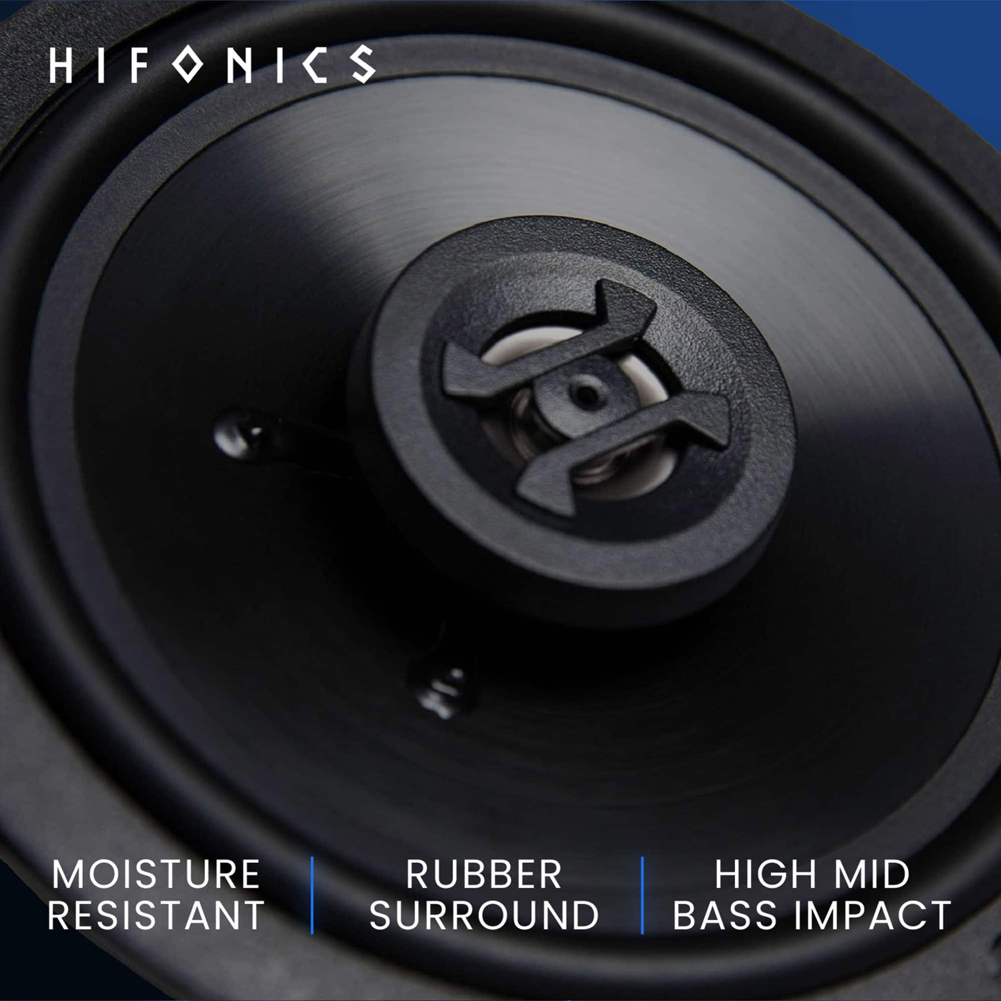 Hifonics Zeus ZS65CXS 6.5 Inch 3 Way 300W Shallow Mount Coaxial