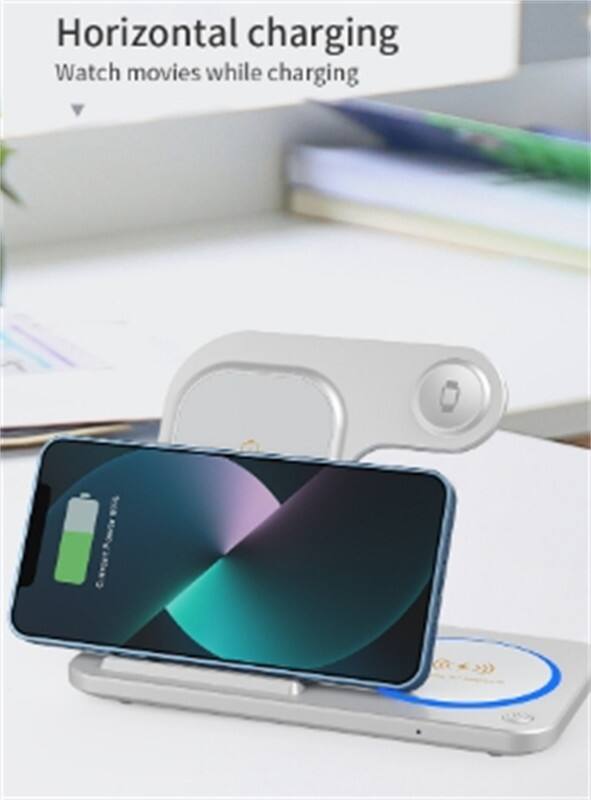 Horizontal charging  
Watch movies while charging