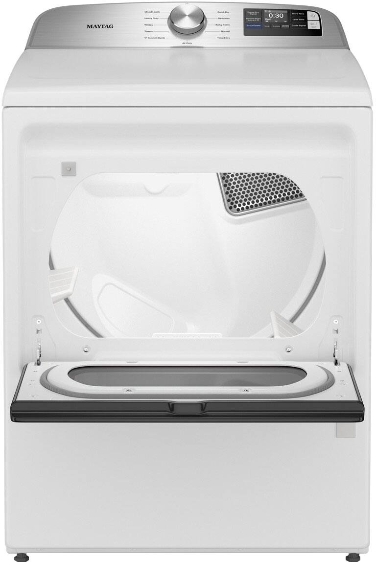 MAYTAG

- Normal Load
- Heavy Duty
- Whites
- Towels
- Custom Cycle
- Air Dry Only

- Quick Dry
- Delicates
- Bulky Items
- Air Dry
- Automatic
- Tumble Dry

0:30

- More Time
- Less Time
- Start/Pause
- OptiDry
- Damp Dry