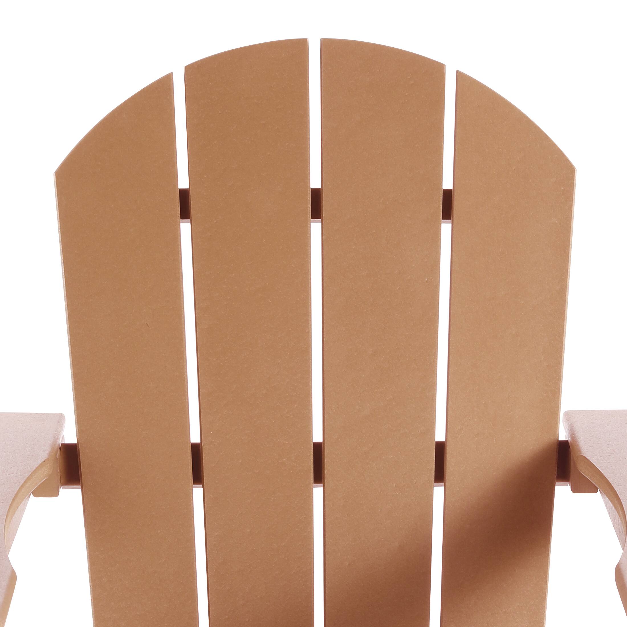 Alt View 4. WestinTrends - WestinTrends Malibu Outdoor / Patio Poly Adirondack rocking chair - Teak.