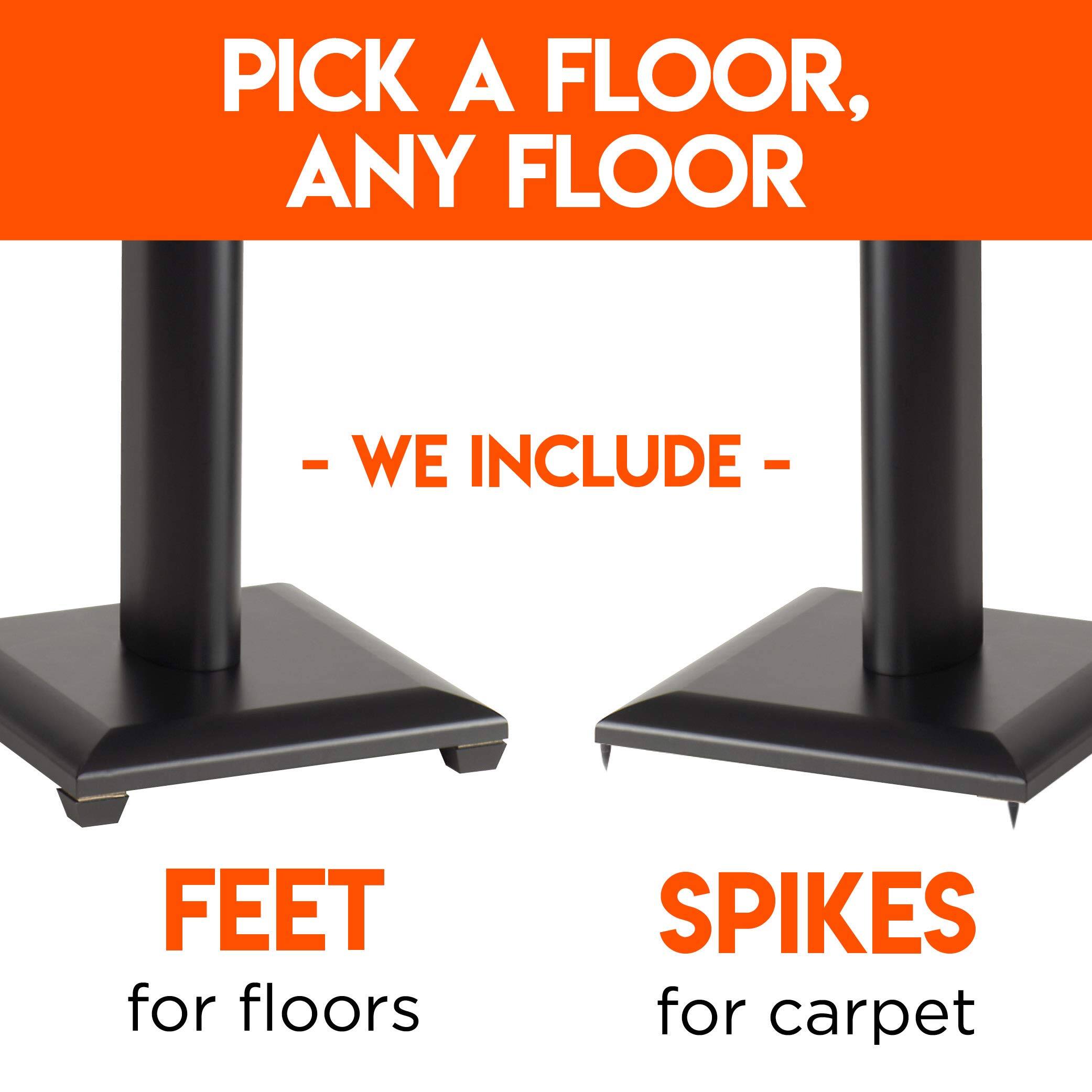 PICK A FLOOR, ANY FLOOR - WE INCLUDE - FEET for floors SPIKES for carpet