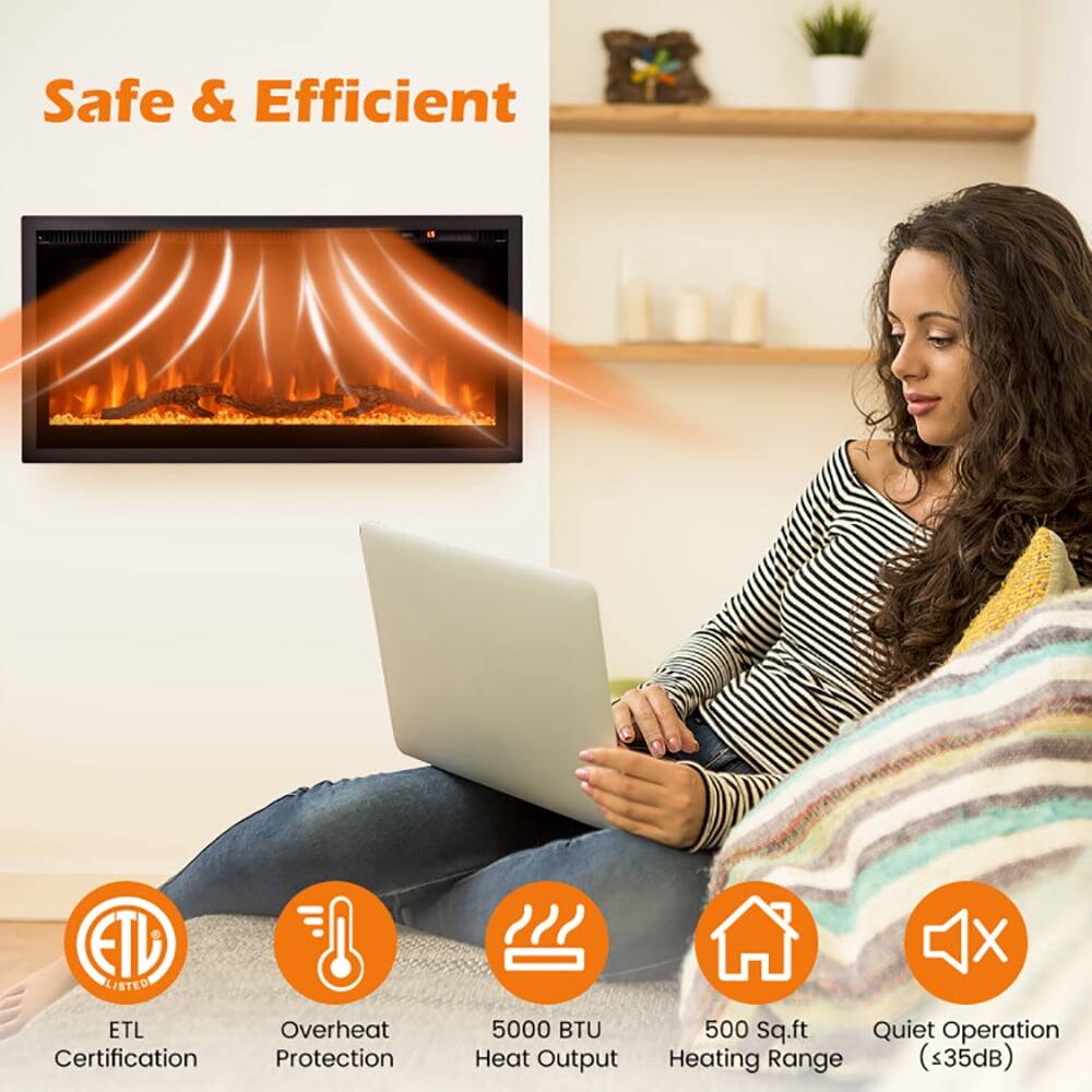 Safe & Efficient  
ETL Listed  
ETL Certification  
Overheat Protection  
5000 BTU Heat Output  
500 Sq.ft Heating Range  
Quiet Operation (≤35dB)