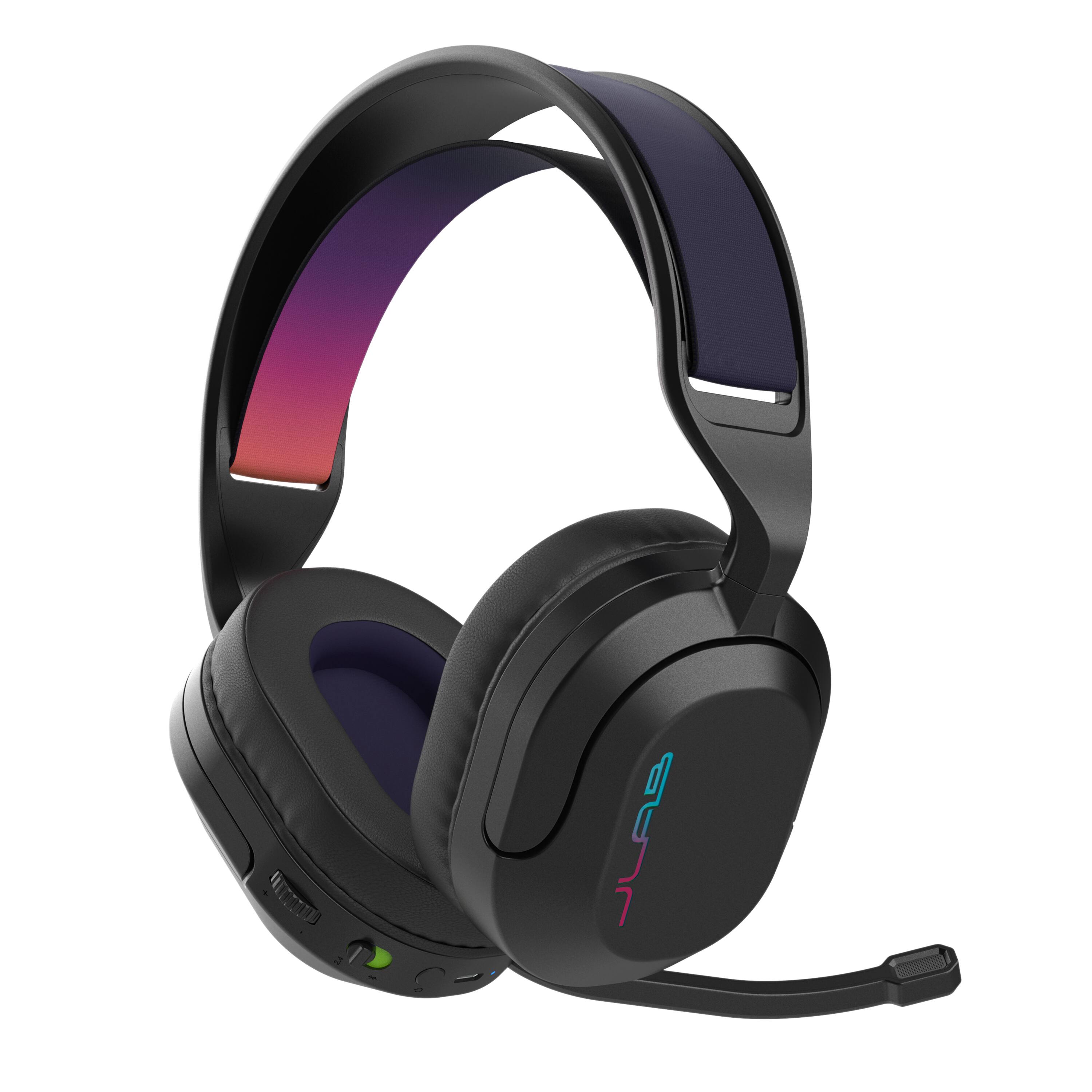 JLab - Nightfall Wireless Over-Ear Gaming Headset - Black