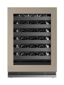 U-Line - 24"W. 2.8 Cu.Ft. Built-In Wine Refrigerator-Panel Ready Frame w. Glass - Custom Panel Ready