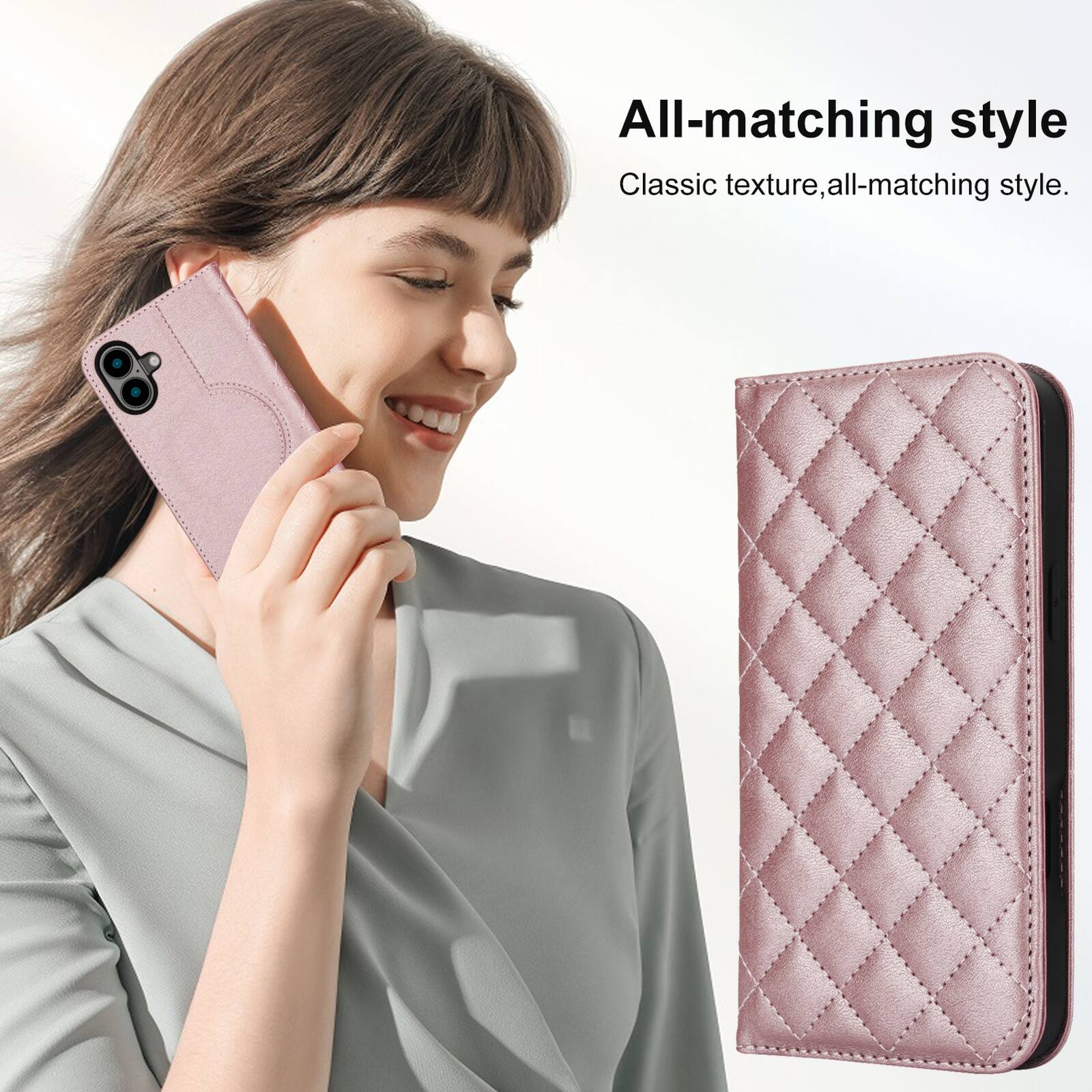All-matching style  
Classic texture, all-matching style.