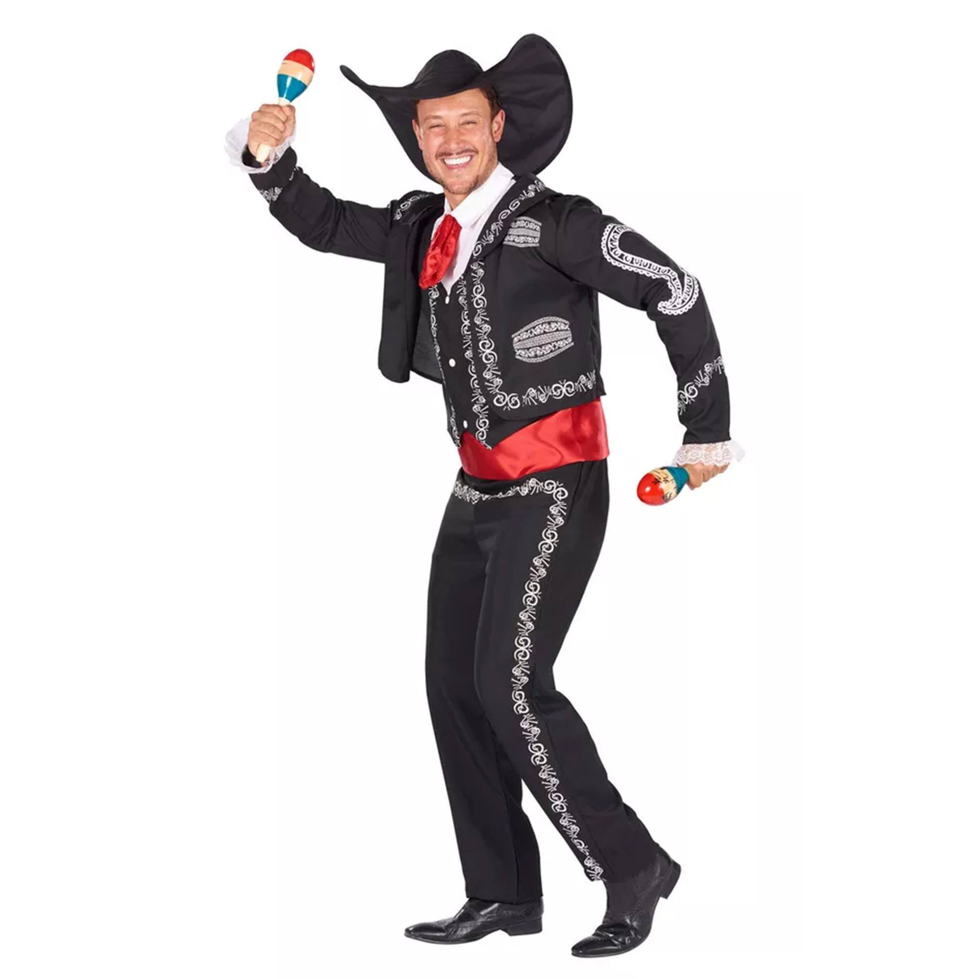 Alt View 3. Orion Costumes - Day of the Dead Mariachi Adult Costume | Extra Large - Black.