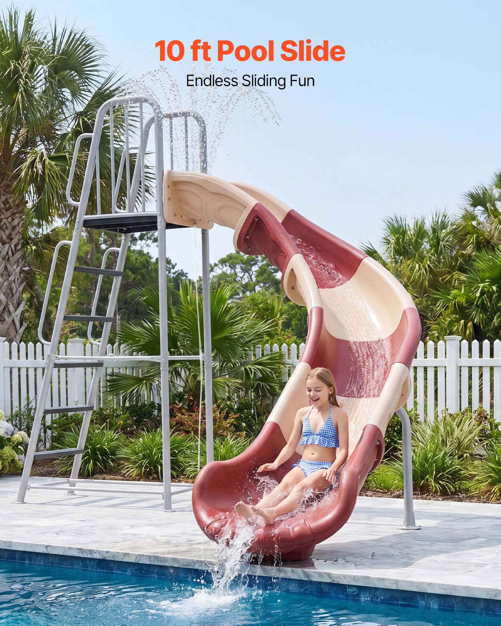 10 ft Pool Slide  
Endless Sliding Fun