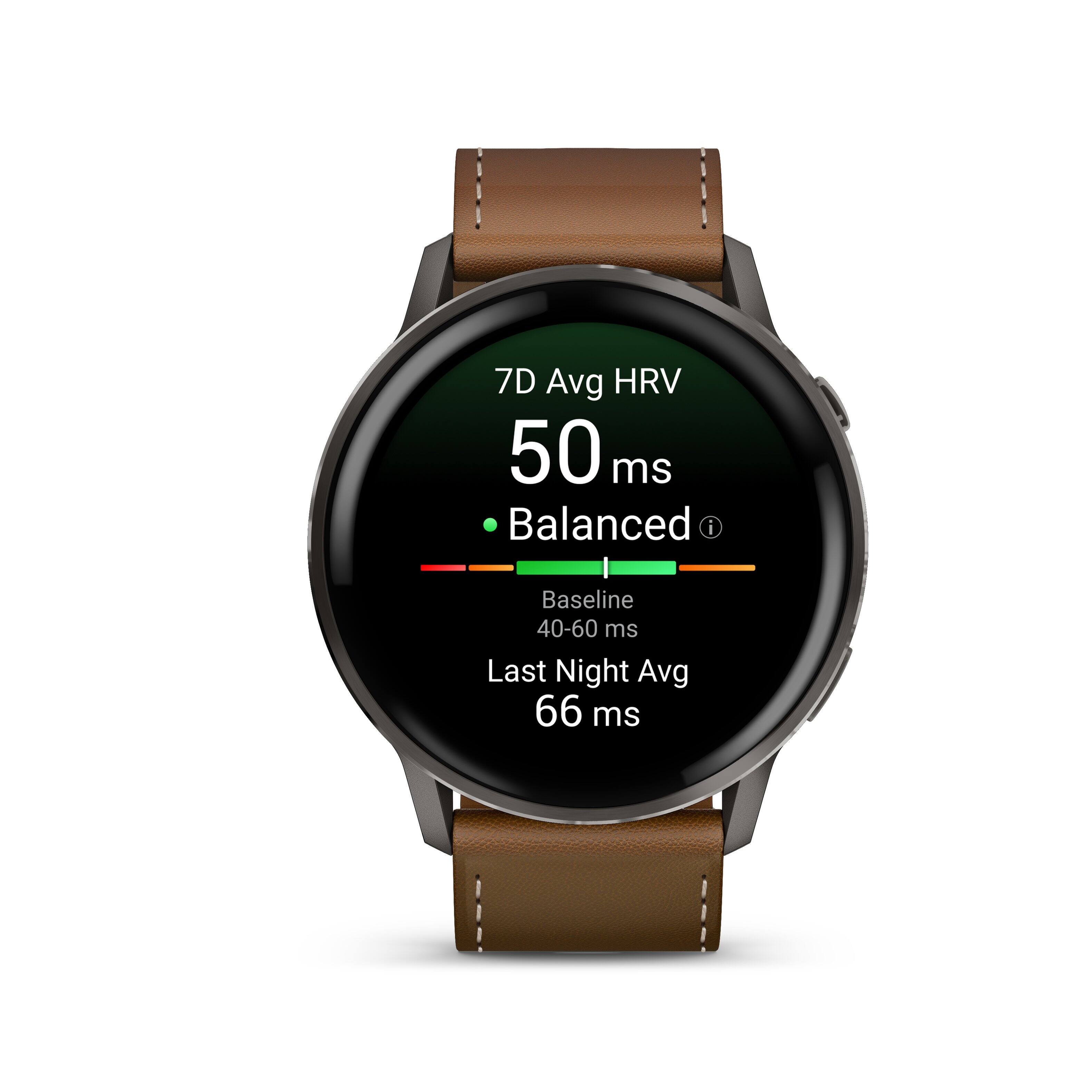 7D Avg HRV  
50 ms  
Balanced  
Baseline 40-60 ms  
Last Night Avg 66 ms