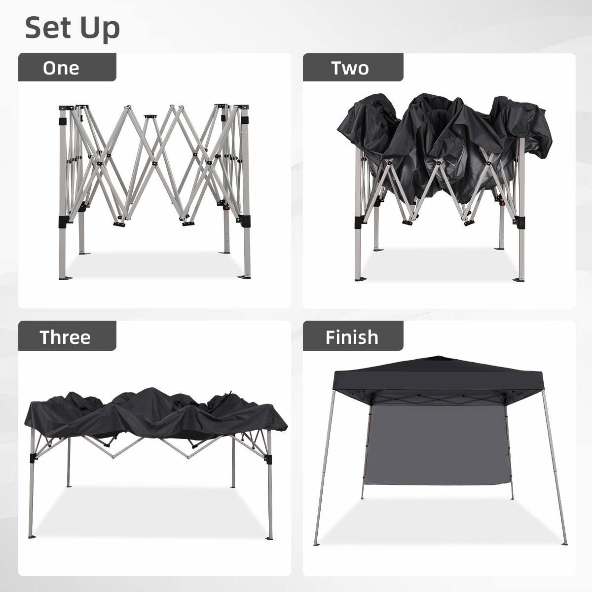 Set Up
One
Two
Three
Finish