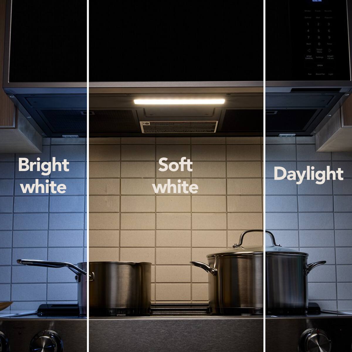 Bright white  
Soft white  
Daylight