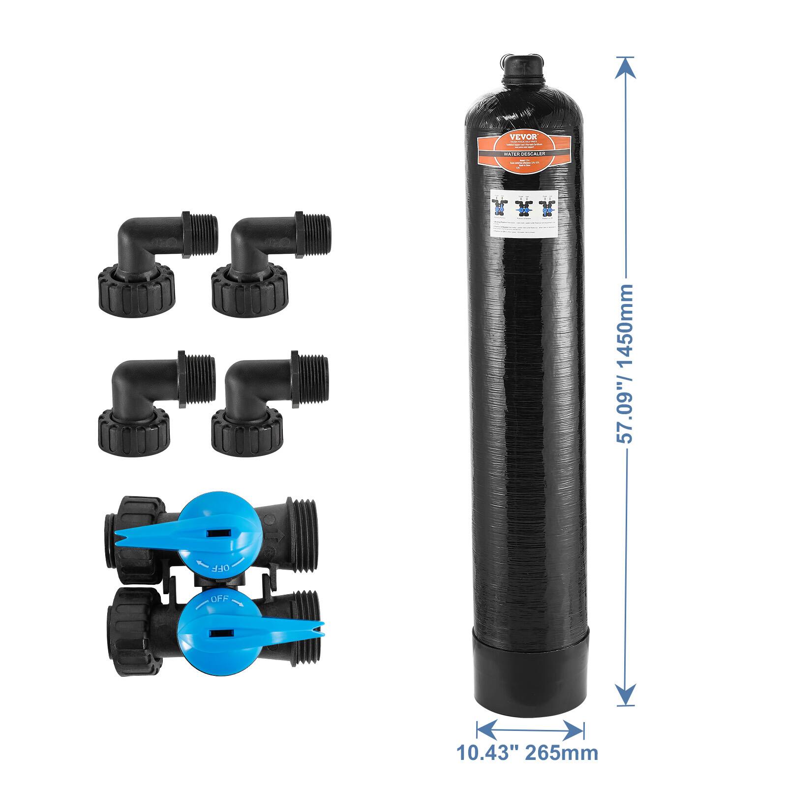 VEVOR  
WATER DECALER  

57.09" / 1450mm  
10.43" 265mm