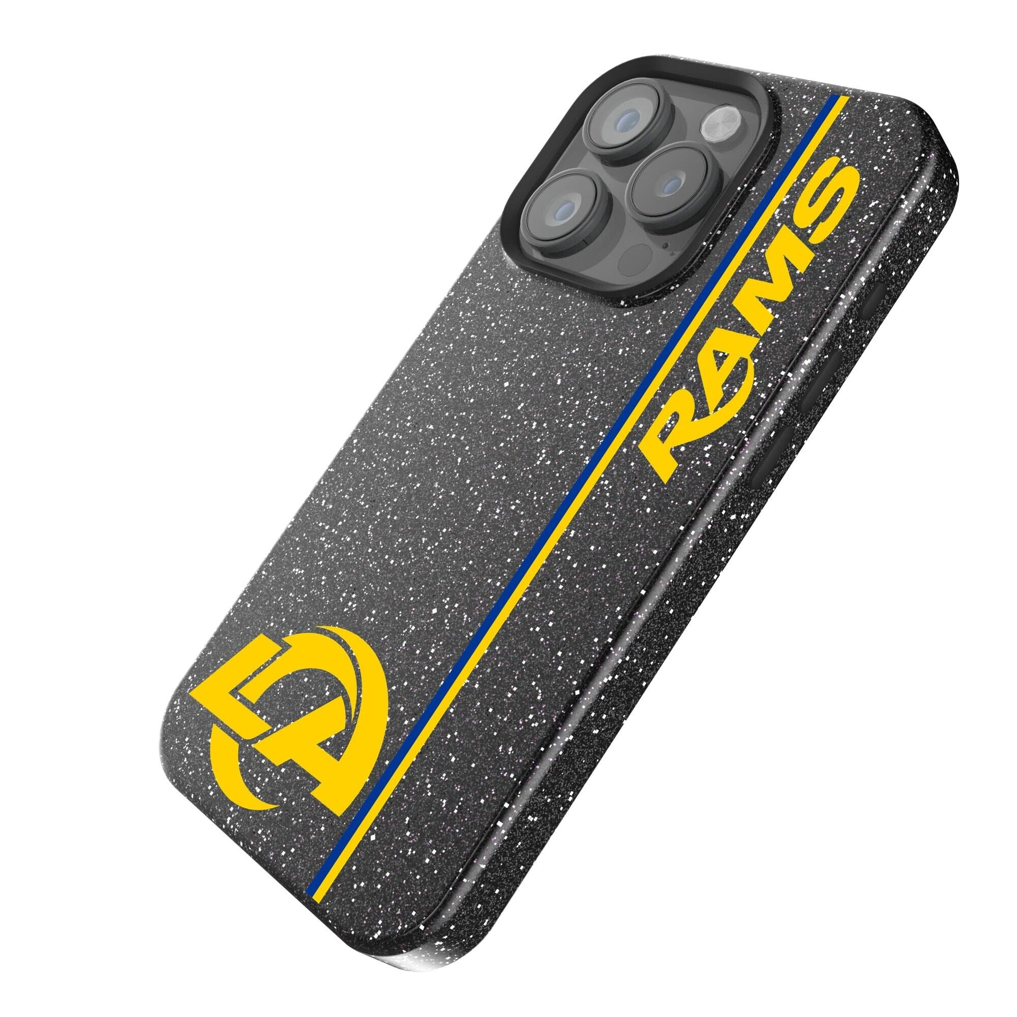 Alt View 1. Keyscaper - Los Angeles Rams iPhone Bling Case - 14 Pro - Black.