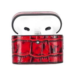 Kitcheniva - Leather Case For Apple AirPods 3 - Red